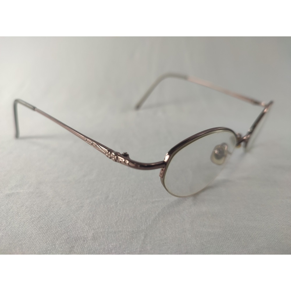 Laura Ashley MIA Eyeglasses Frames Dusty Mauve Semi-Rimless 48-19-130 Women